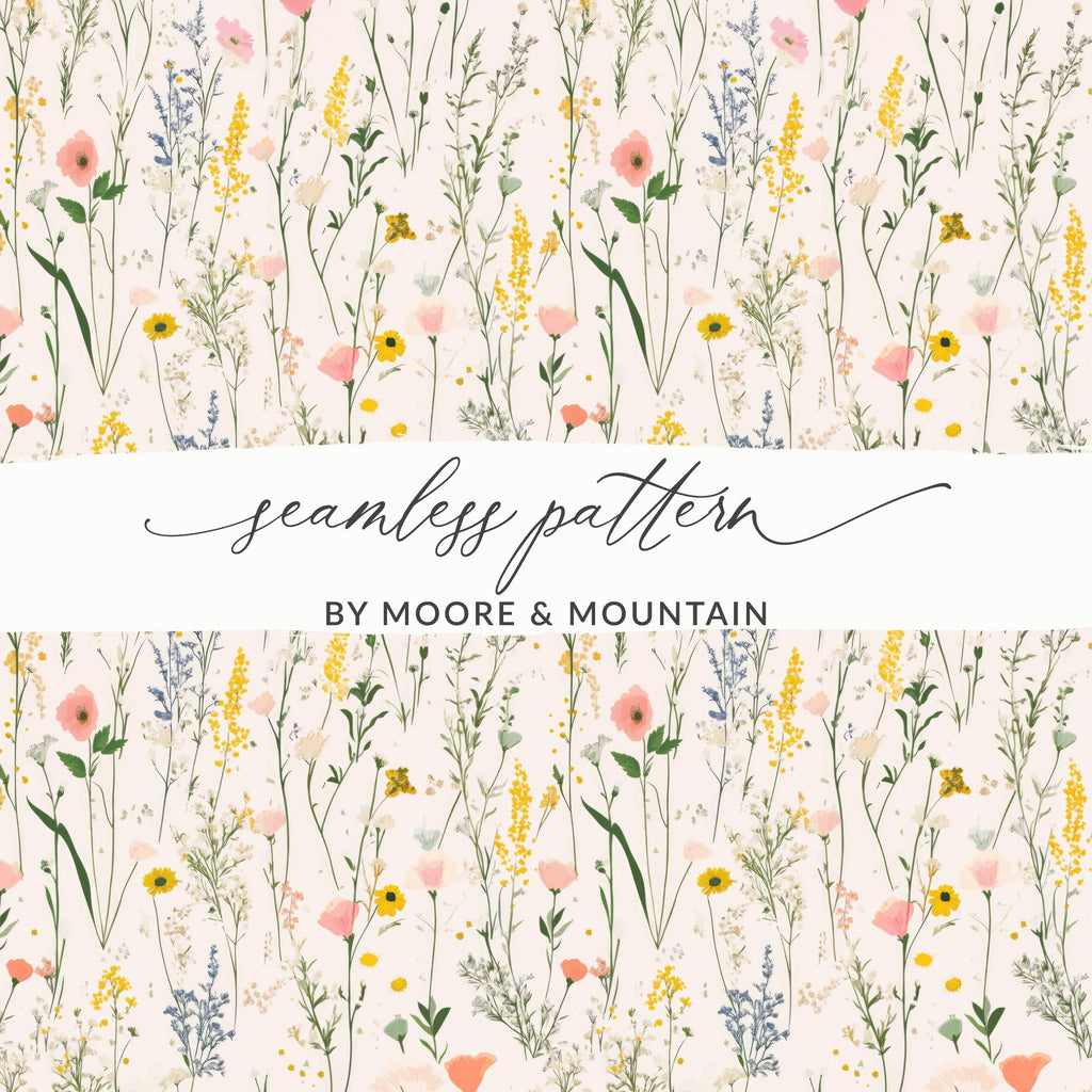 Seamless Floral Pattern by Moore and Mountain Design