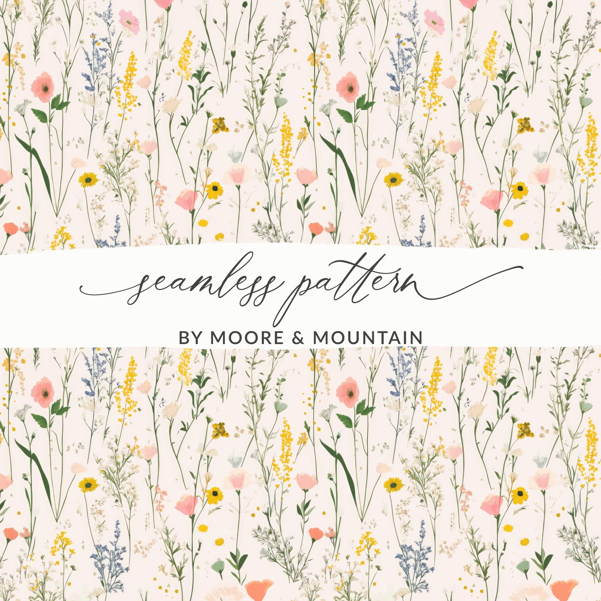 Seamless Floral Pattern by Moore and Mountain Design