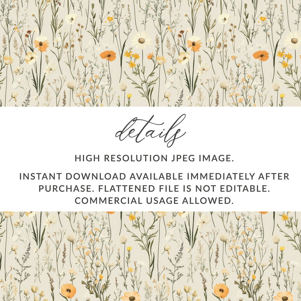 High Resolution Wildflower JPEG Image Instant Download