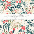 Moore and Mountain Floral Seamless Pattern Design