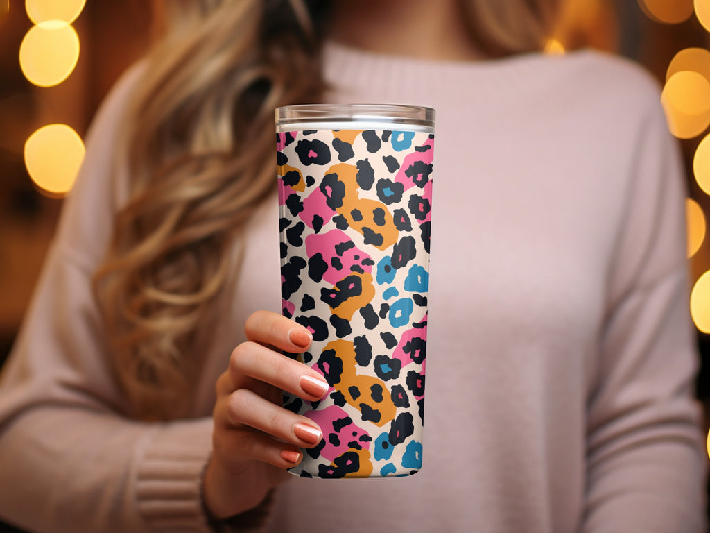 Colorful Leopard Print Insulated Tumbler Cup Product
