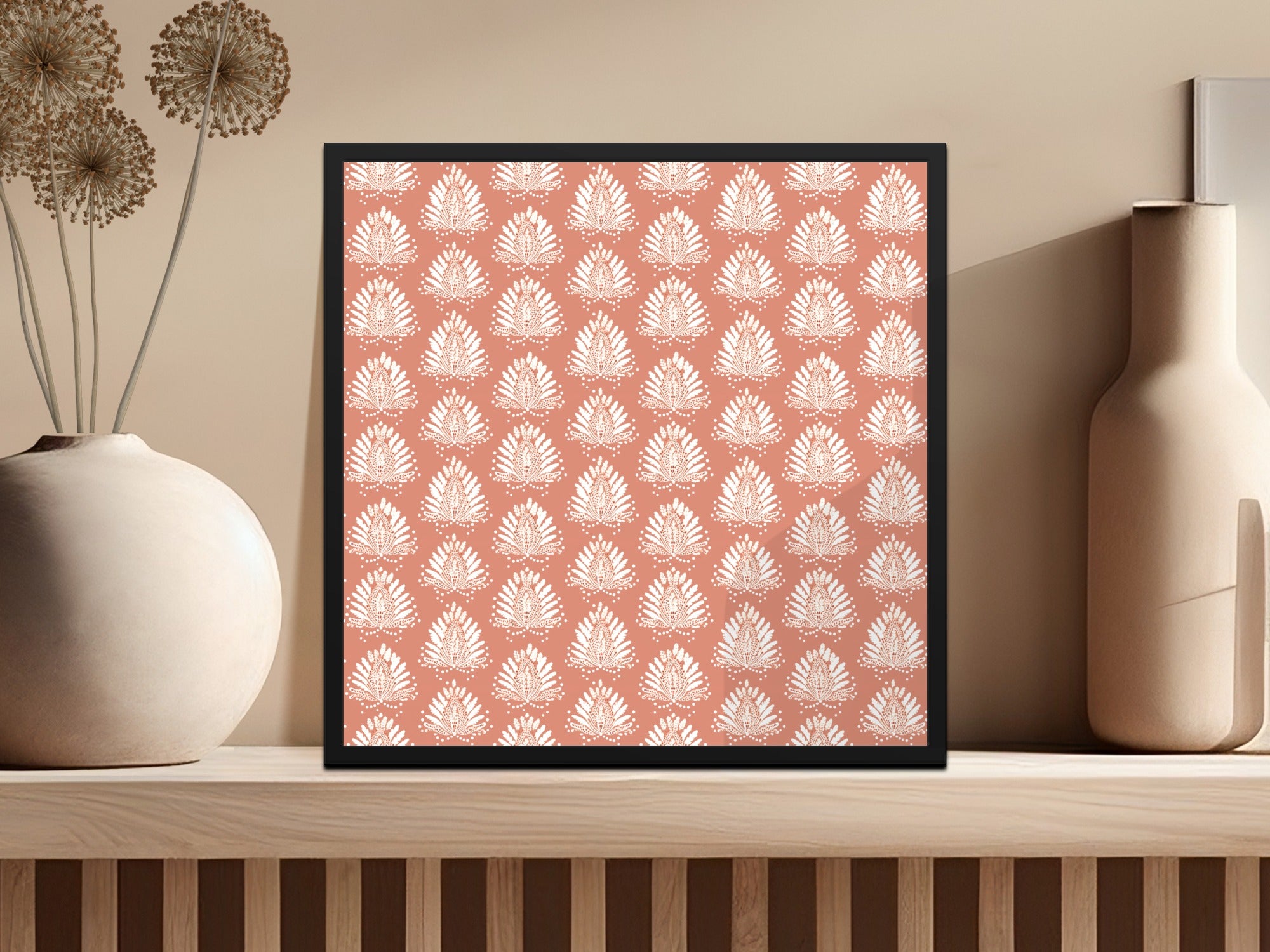 Elegant Nature Inspired Pattern Wall Art Decor Print