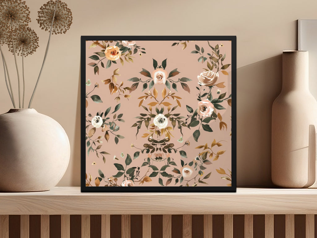 Elegant Floral Artwork with Pastel Color Blooms Decor