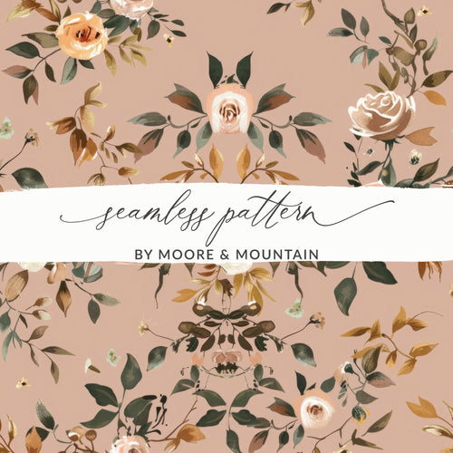 Floral Pattern Design by Moore and Mountain Seamless Pattern