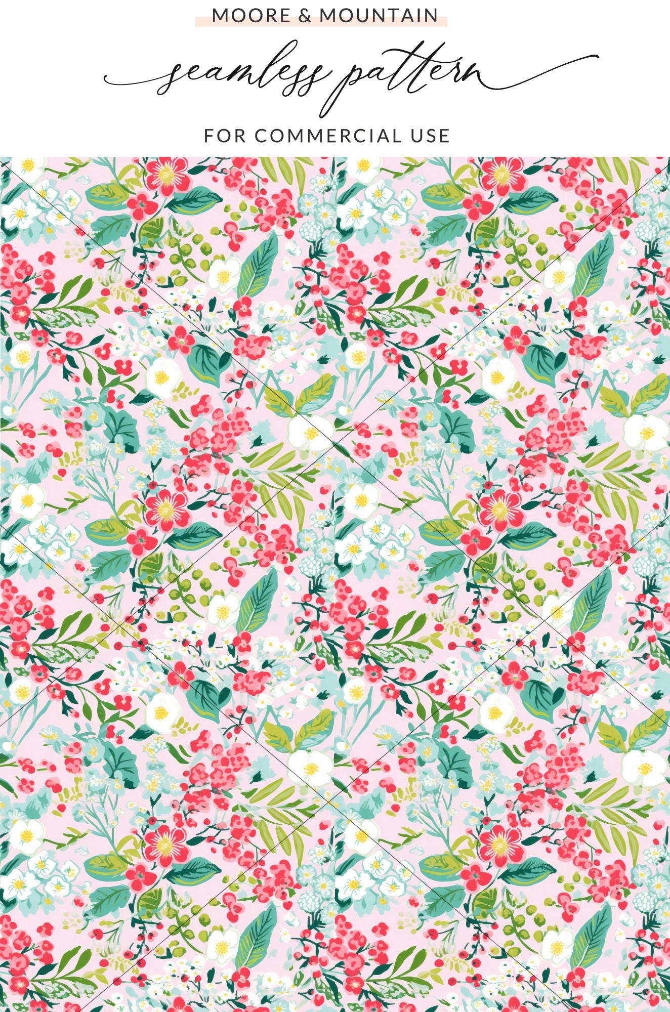 Floral Seamless Pattern for Commercial Use Design