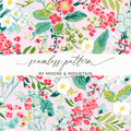 Colorful Floral Seamless Pattern Artwork by Moore & Mountain