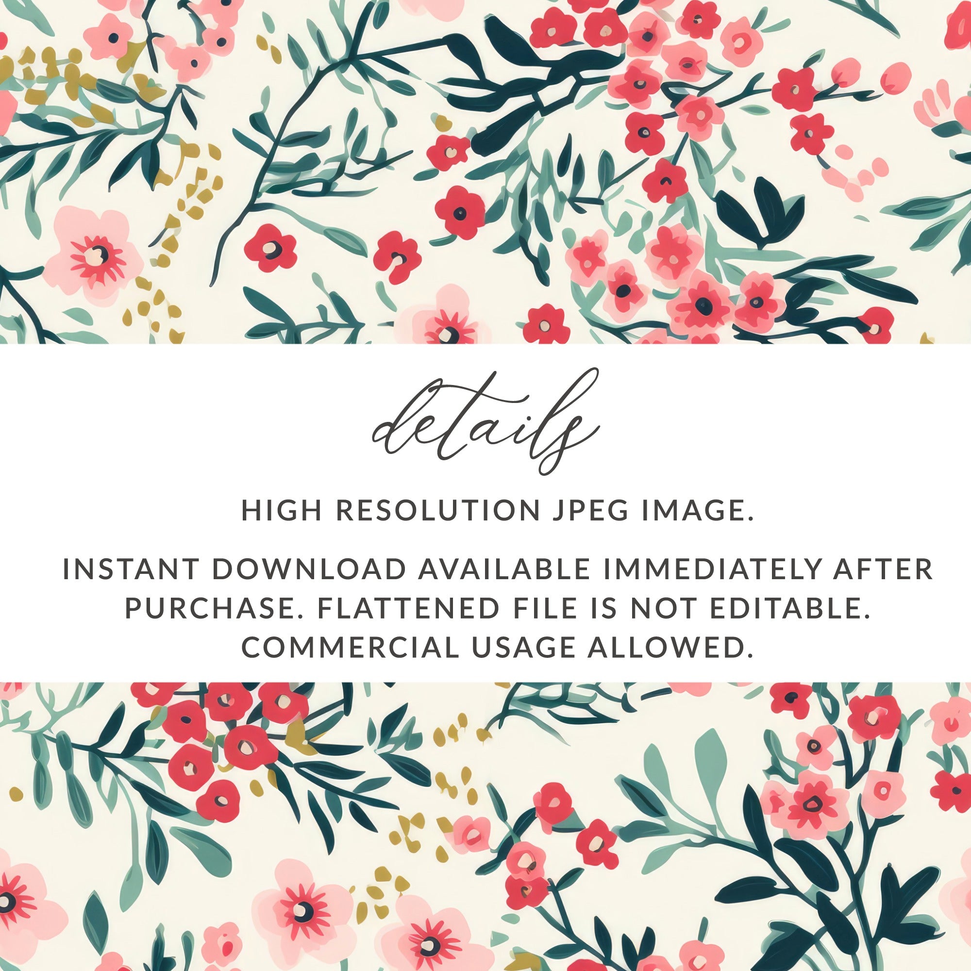 High Resolution JPEG Image Instant Download Product