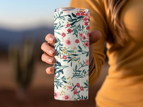 Floral Design Tumbler for Everyday Use