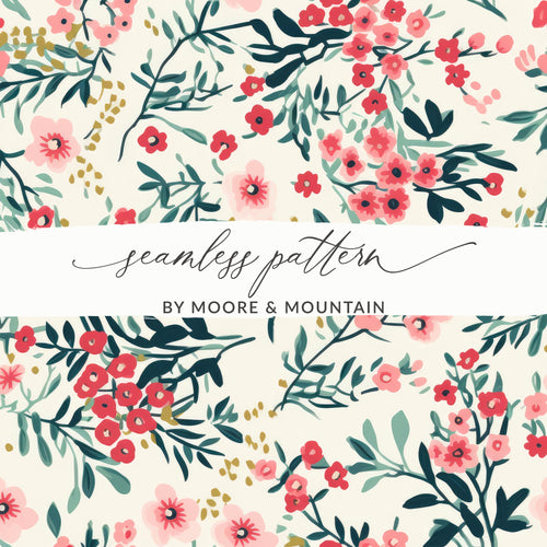 Floral Seamless Pattern by Moore & Mountain Design