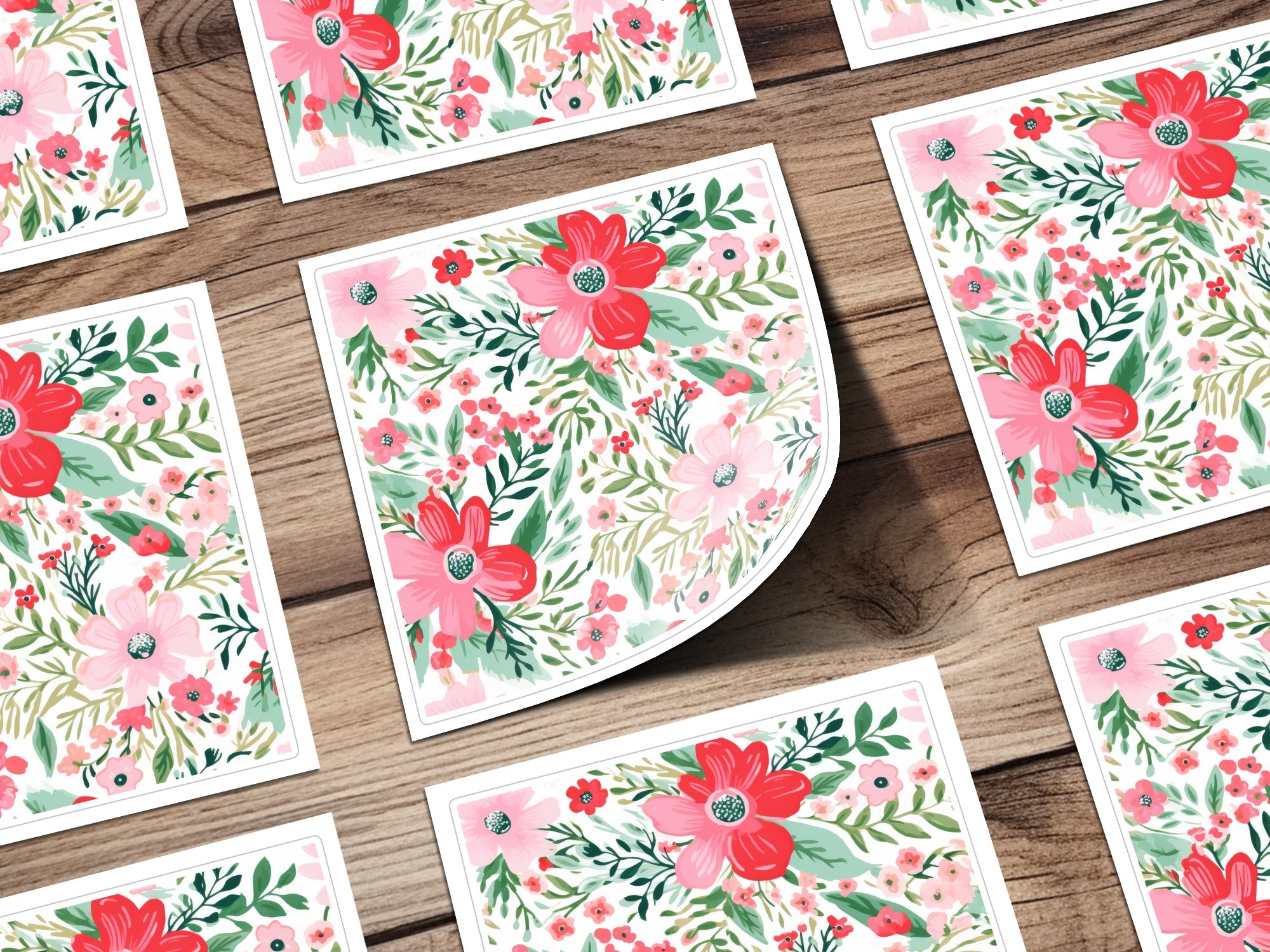Vibrant Floral Pattern Art Print for Home Decor
