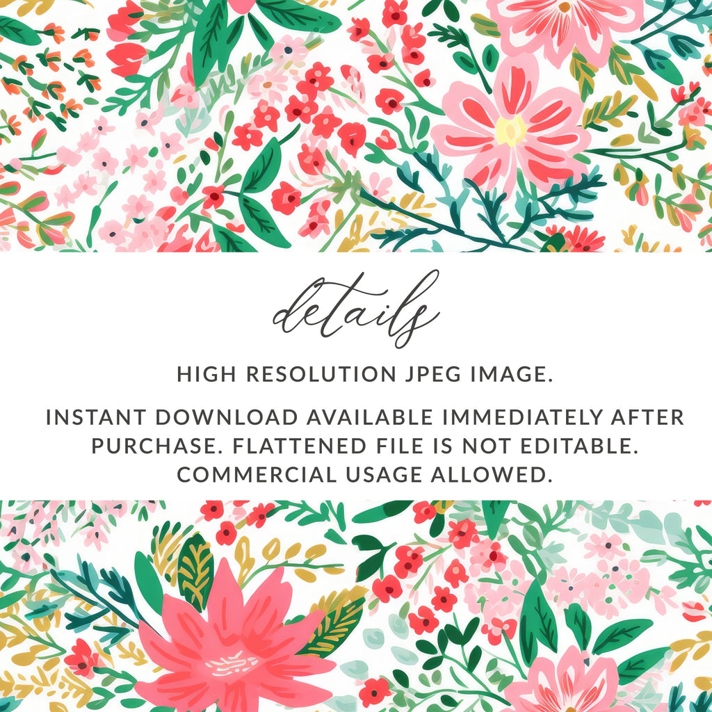 High Resolution Floral JPEG Image Instant Download