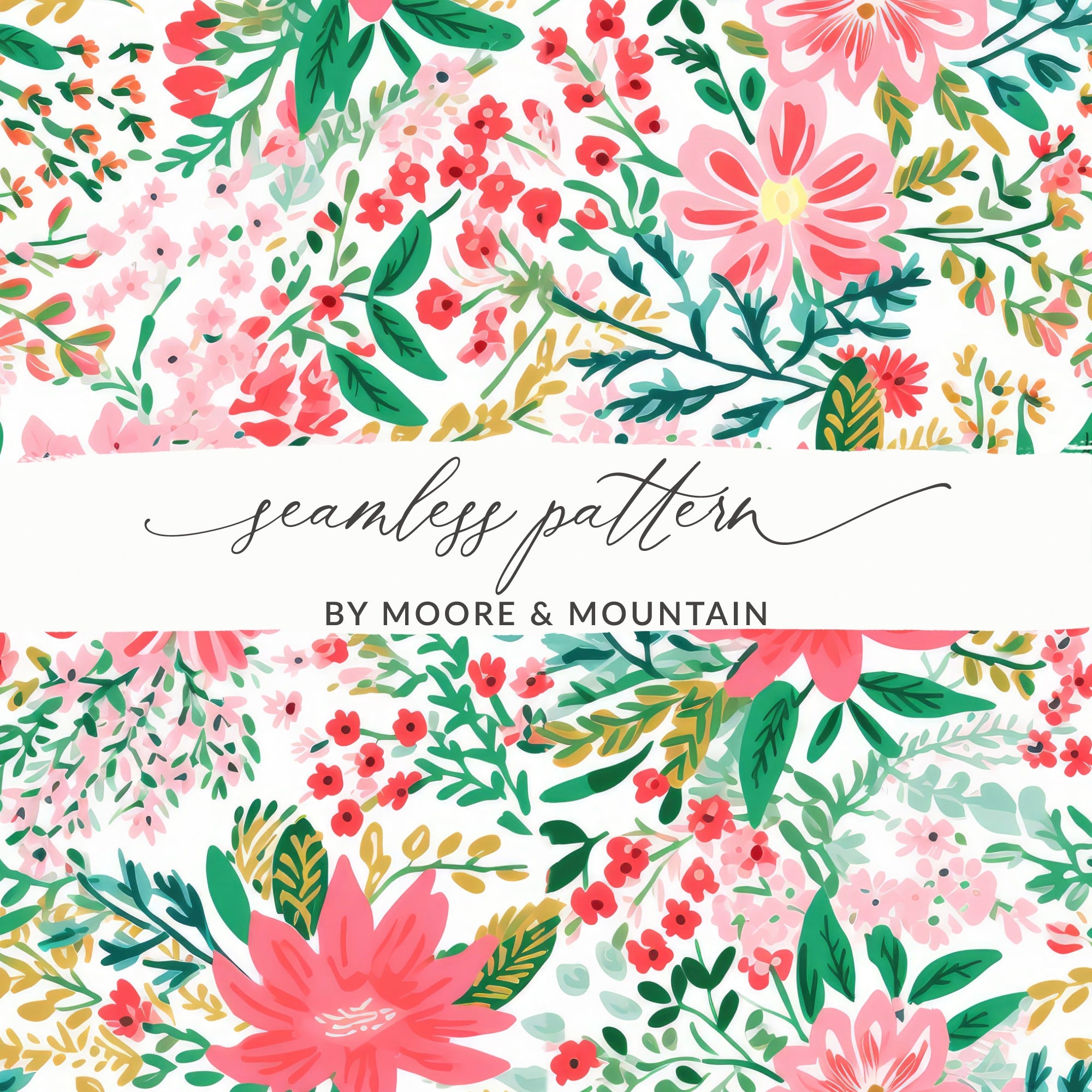 Floral Seamless Pattern by Moore & Mountain design