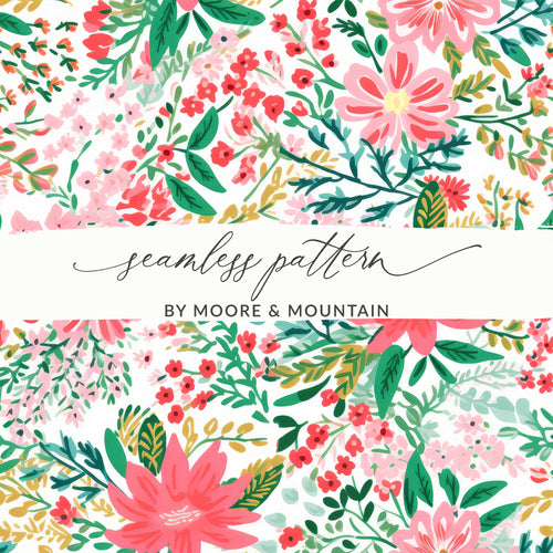 Floral Seamless Pattern by Moore & Mountain design