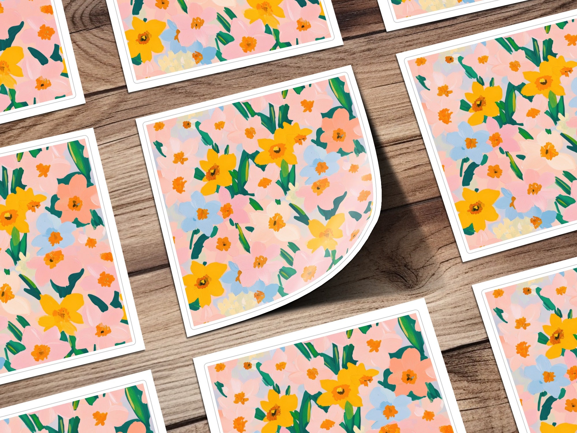 Colorful Abstract Floral Artwork Print for Home Decor