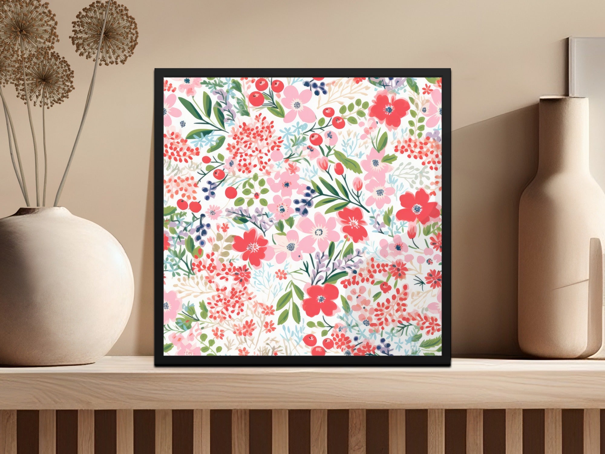 Floral Botanical Artwork Print for Home Decoration