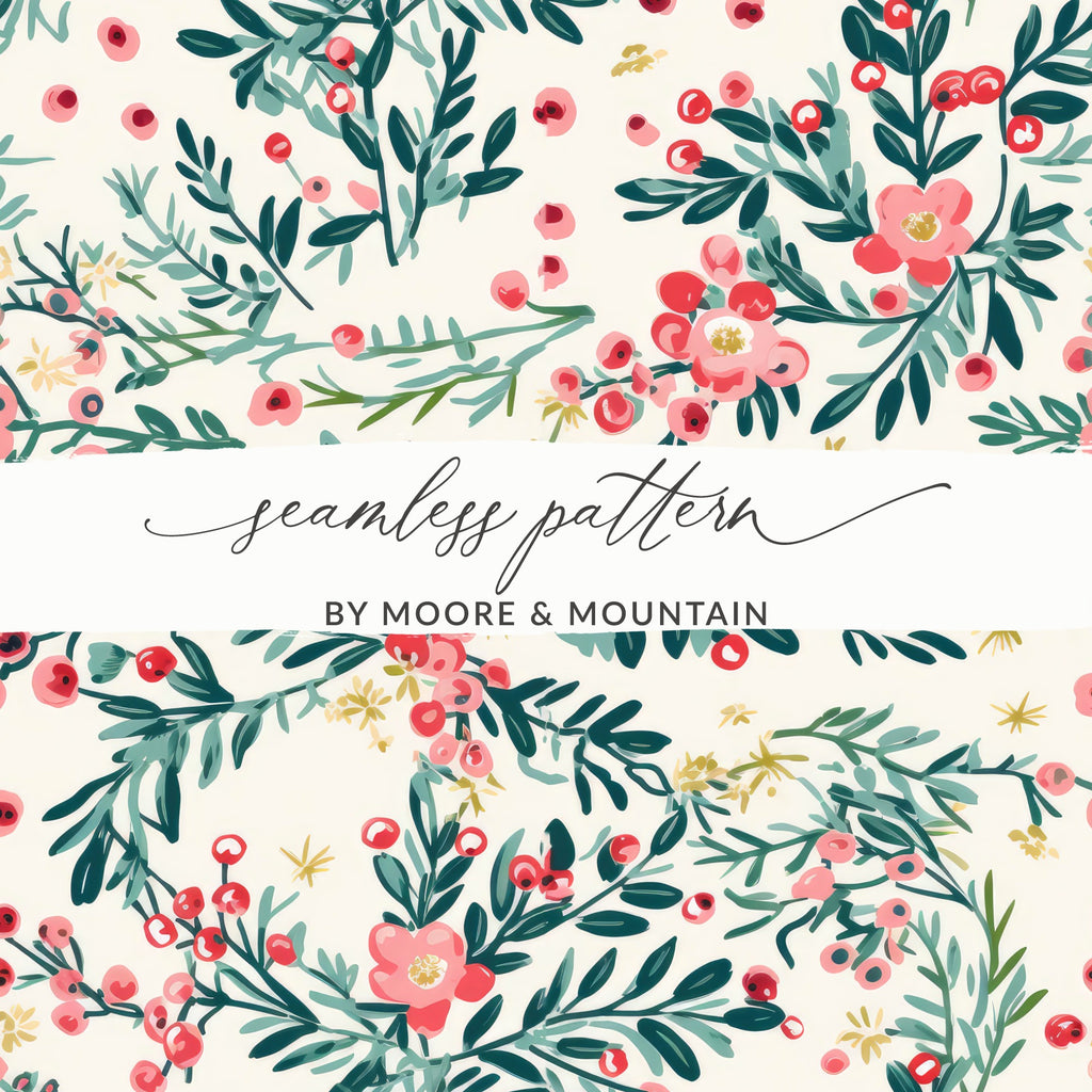 Seamless Floral Pattern by Moore & Mountain Design