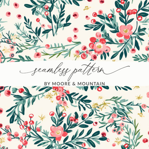 Seamless Floral Pattern by Moore & Mountain Design