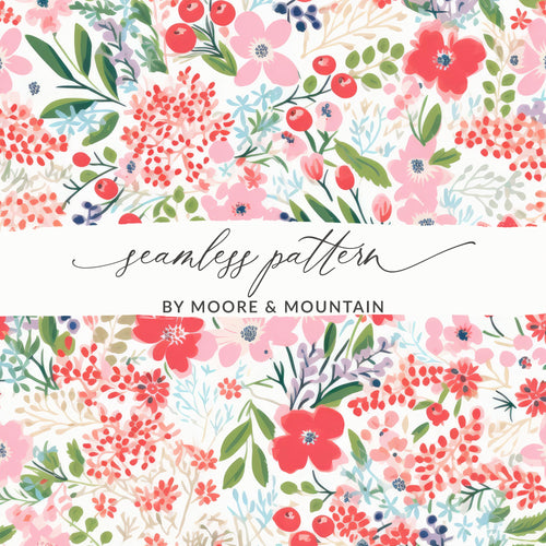 Vibrant Floral Seamless Pattern by Moore and Mountain