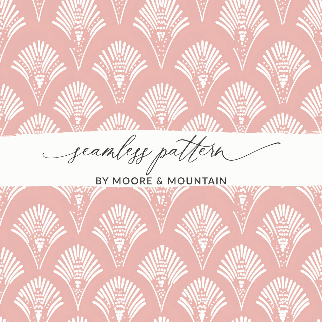 Elegant Pink and White Seamless Pattern Design