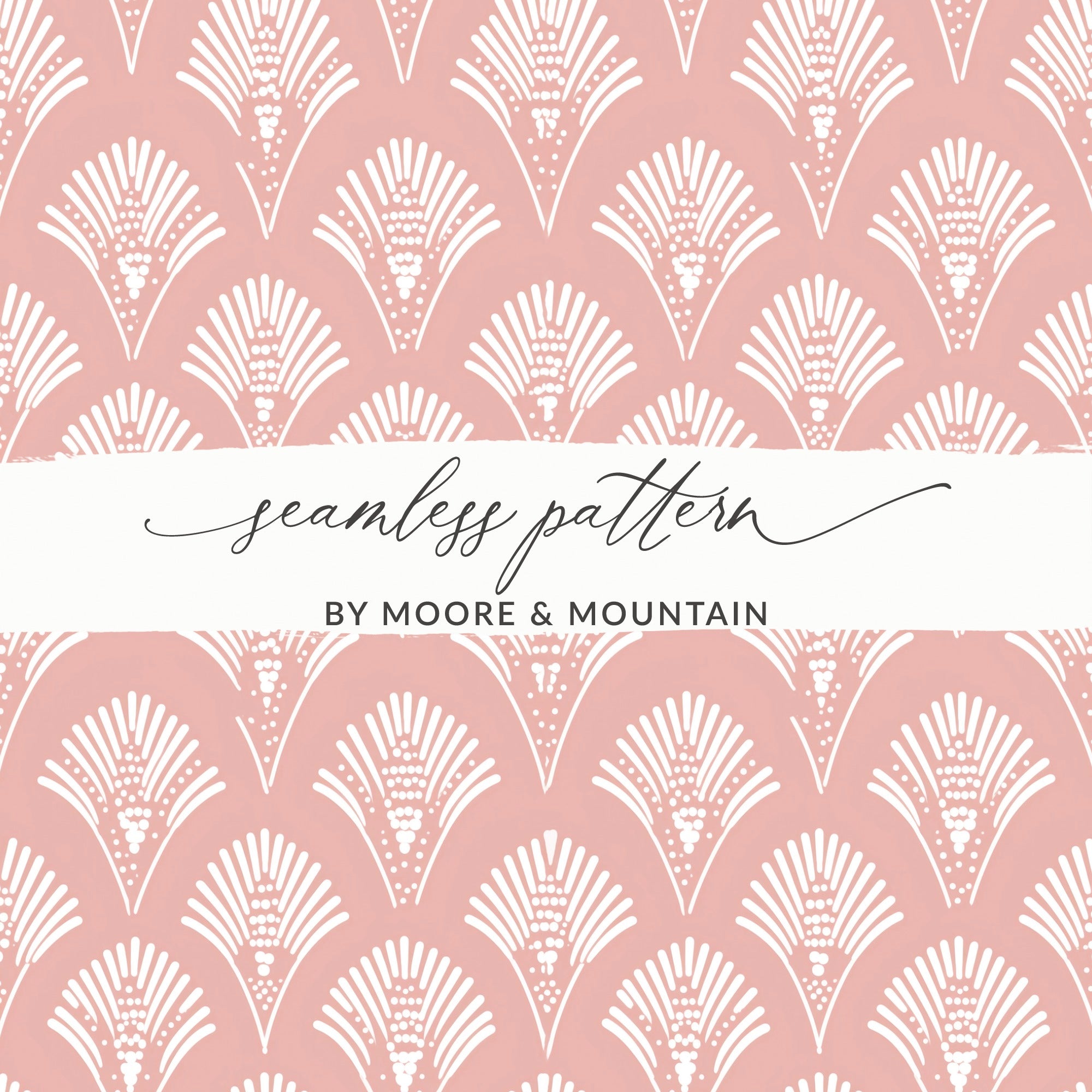 Elegant Pink and White Seamless Pattern Design