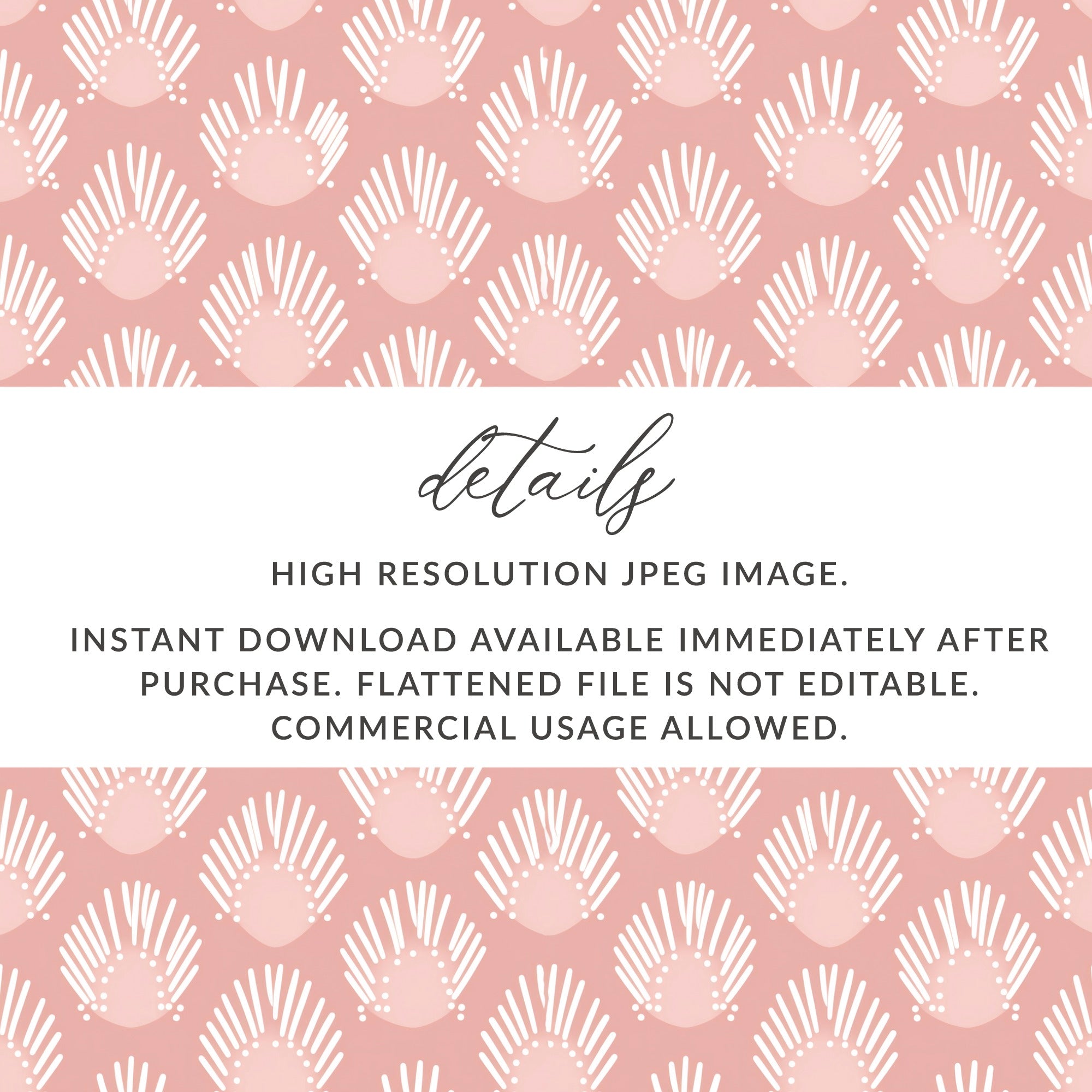 Pink and White Digital Pattern Instant Download JPEG Image