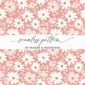Floral Daisy Seamless Pattern by Moore & Mountain Design