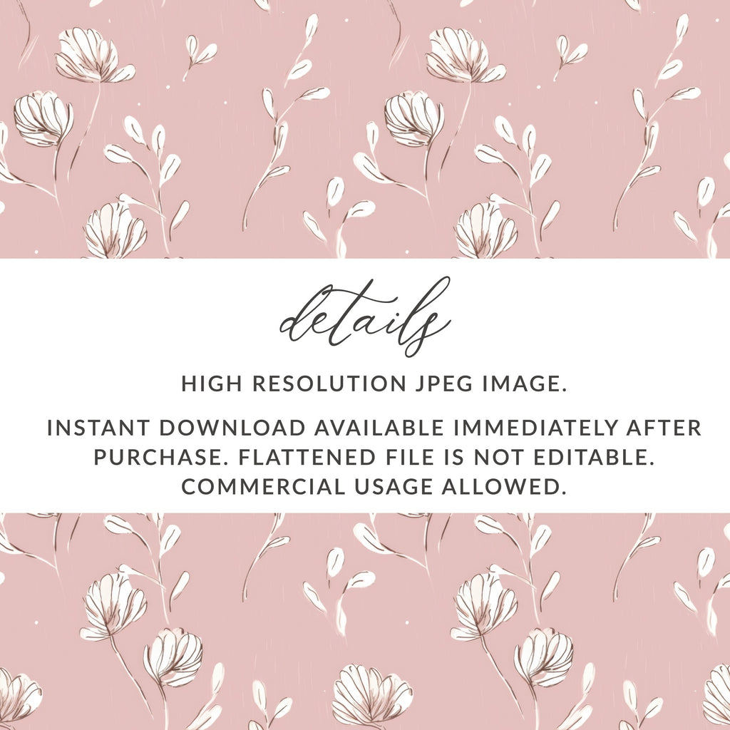 High Resolution Floral Design JPEG Instant Download