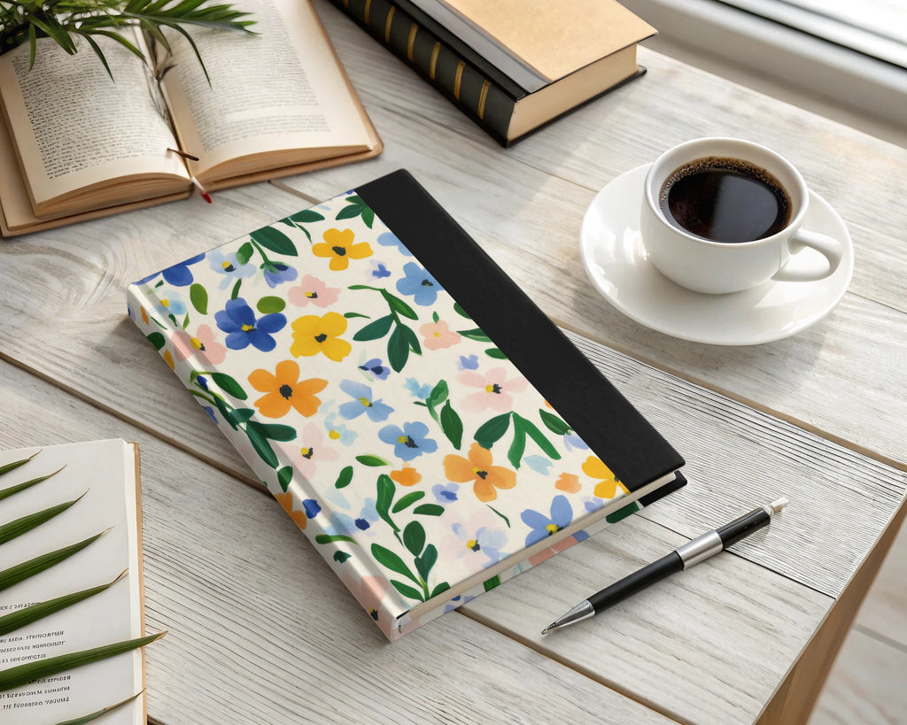 Colorful Floral Design Hardcover Journal for Writing