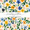 Vibrant Floral Seamless Pattern by Moore & Mountain