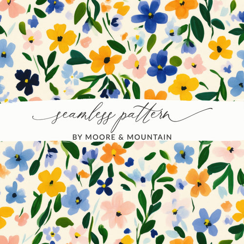 Vibrant Floral Seamless Pattern by Moore & Mountain