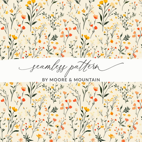 Floral Seamless Pattern by Moore and Mountain Design