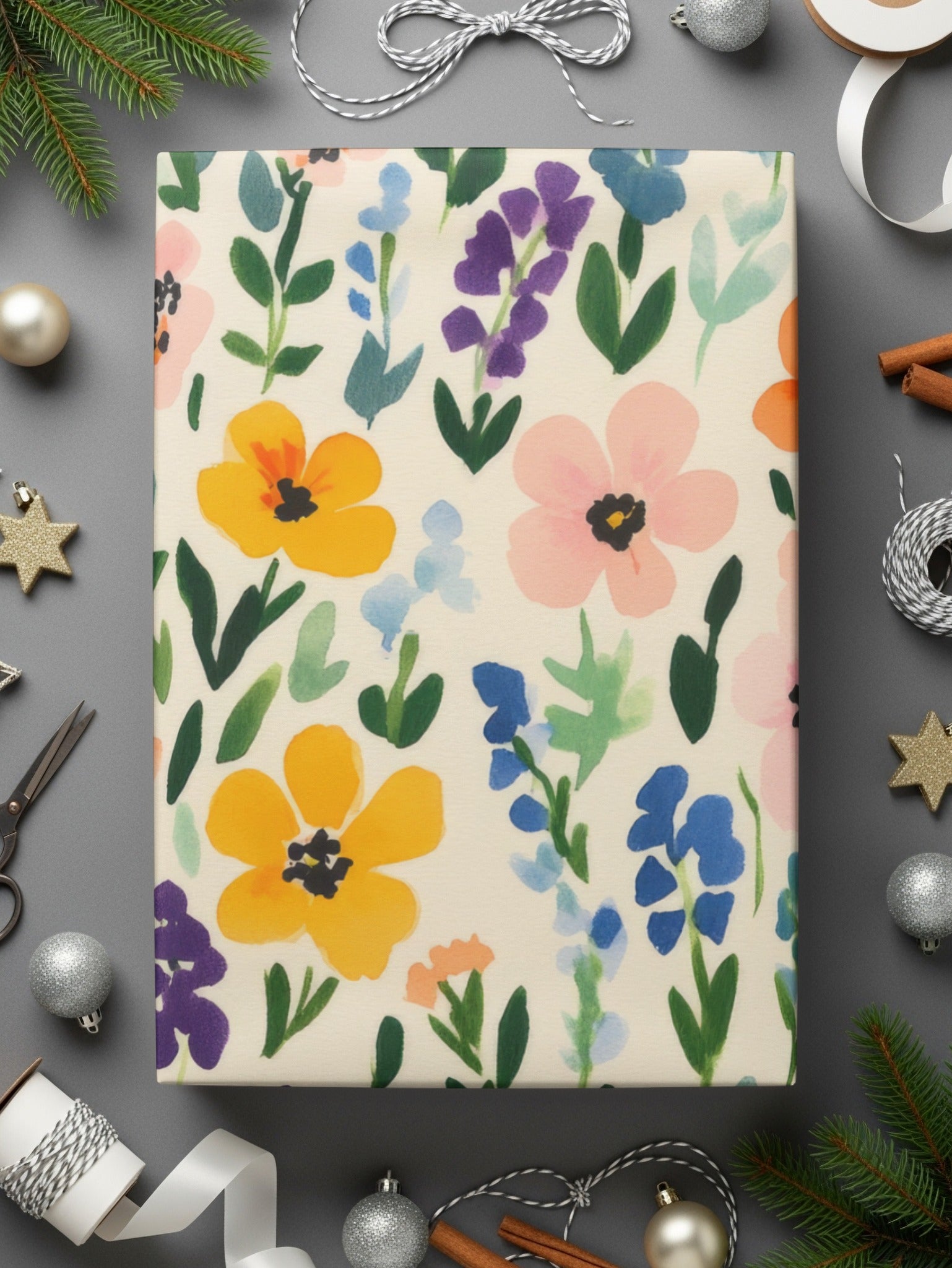 Vibrant Floral Gift Wrap Perfect for Any Occasion