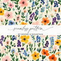 Colorful Floral Seamless Pattern by Moore & Mountain