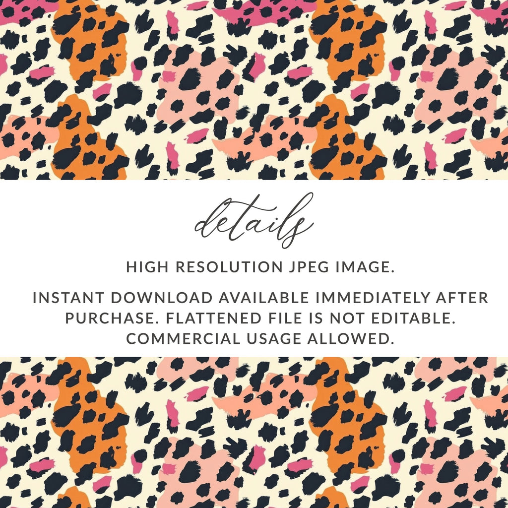 High Resolution Leopard Print JPEG Instant Download