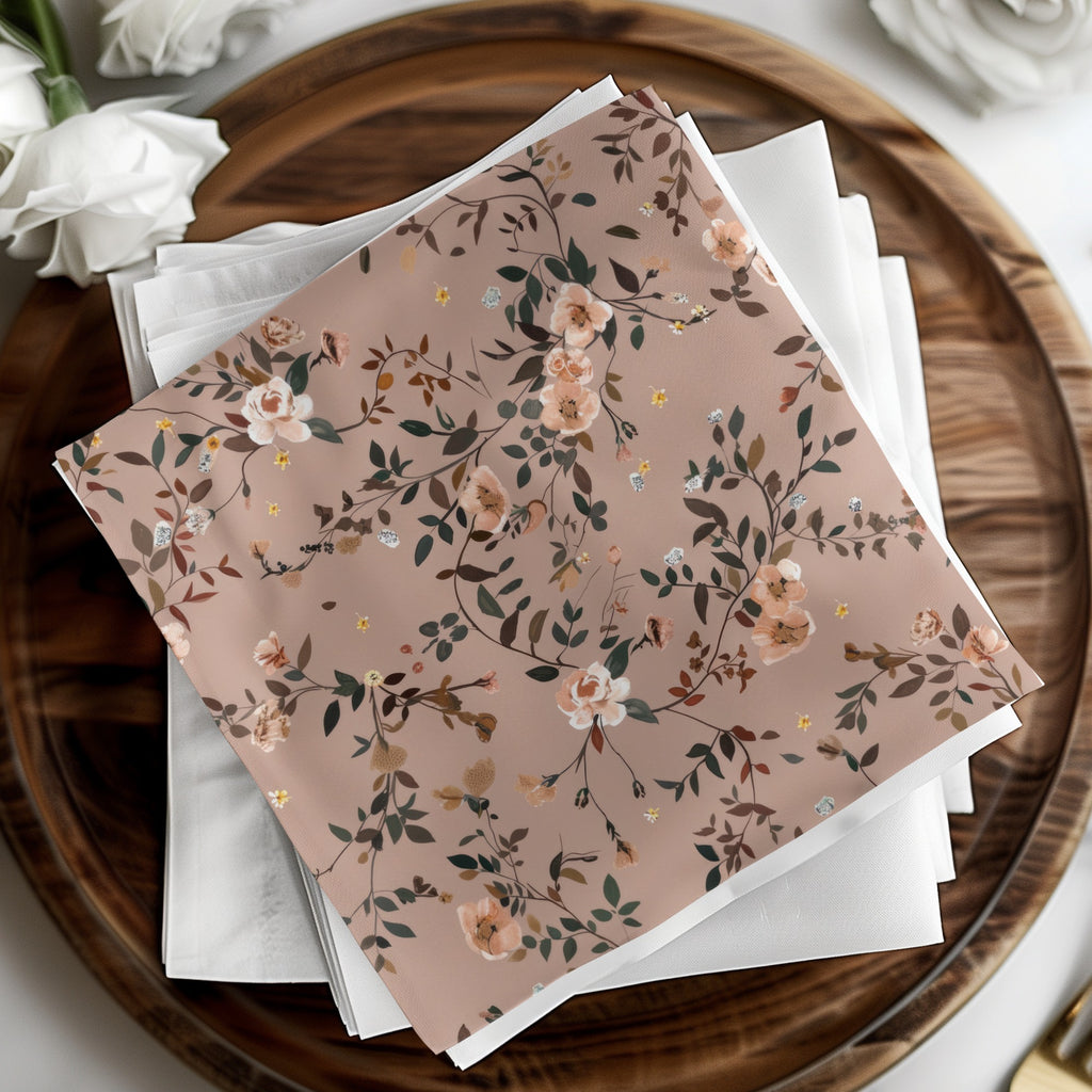 Elegant Floral Patterned Decorative Paper Product