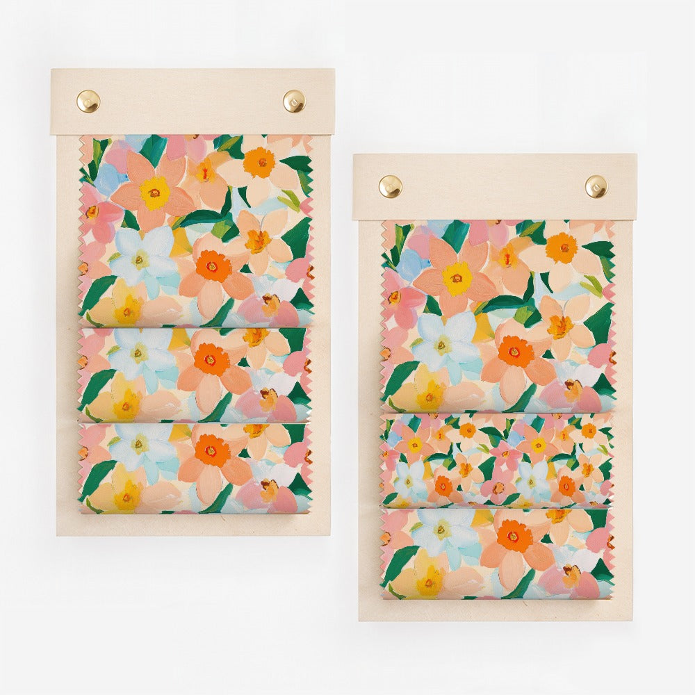 Vibrant Floral Pattern with Daffodils Roller Blinds