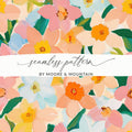 Colorful Floral Seamless Pattern by Moore and Mountain