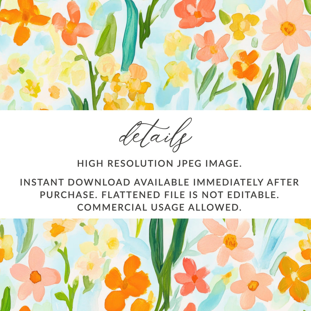High Resolution Instant Download Floral JPEG Image