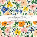 Vibrant Floral Seamless Pattern by Moore and Mountain