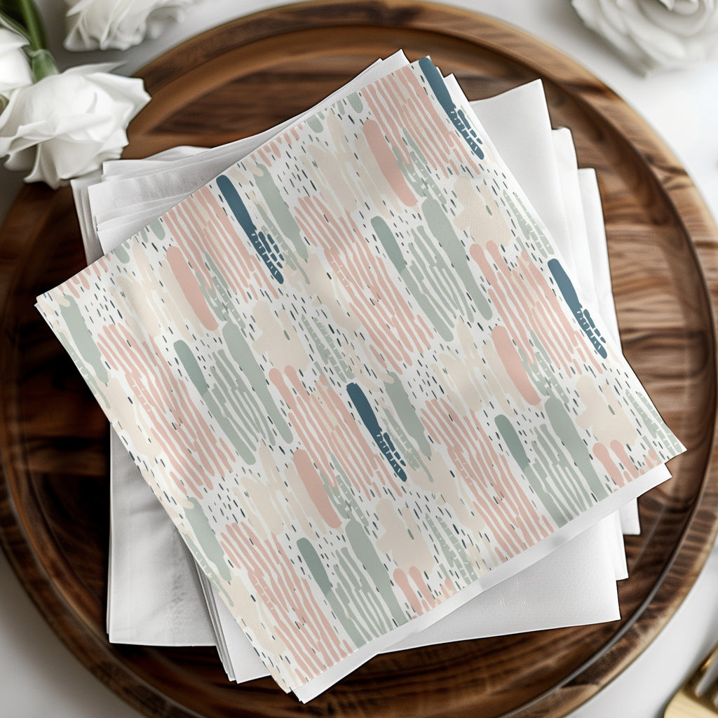 Modern Abstract Patterned Napkin Set for Chic Dining