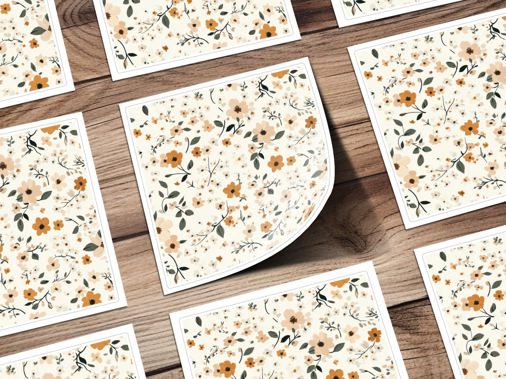 Spring Meadow Floral Pattern Sticker Sheet Product