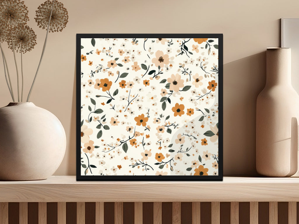 Floral Pattern Art Print Wall Decor Poster