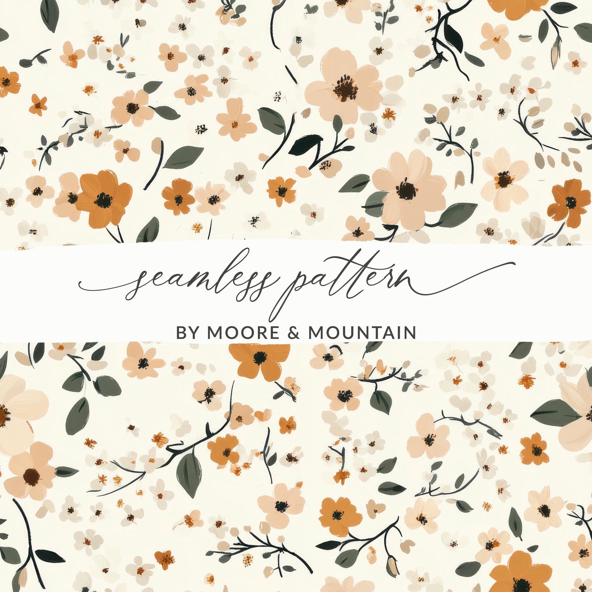 Floral Seamless Pattern by Moore & Mountain Design