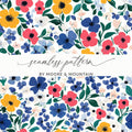 Colorful Floral Seamless Pattern by Moore & Mountain