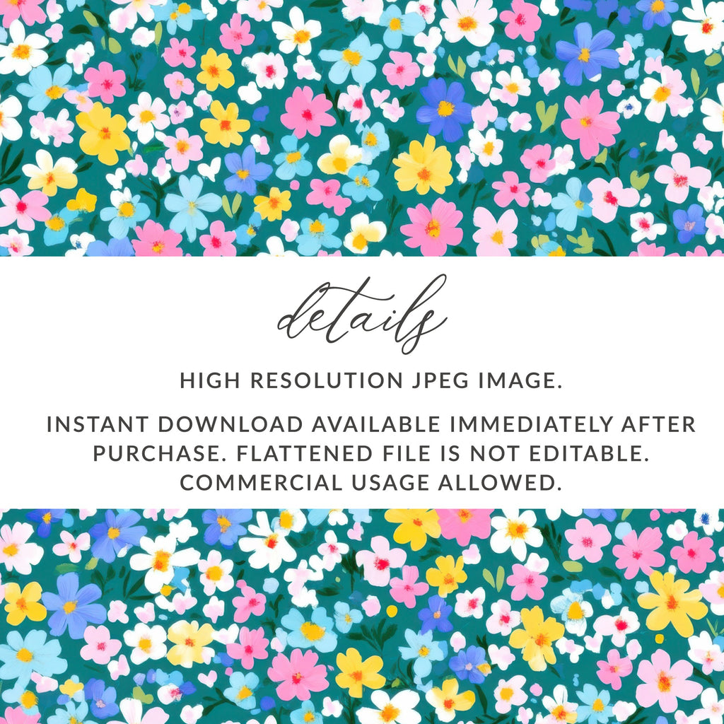 High Resolution Floral Pattern Instant Download Image