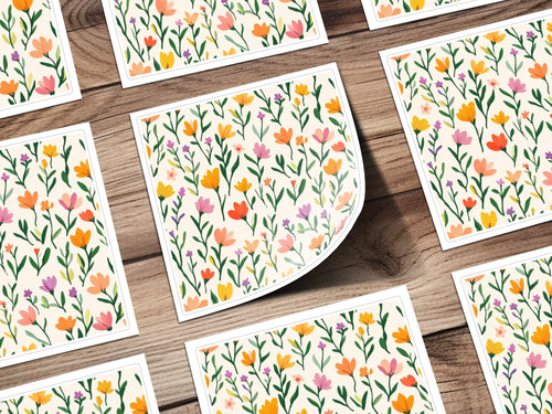 Bright and Colorful Floral Pattern Illustration product