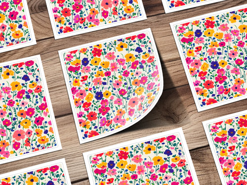 Colorful Floral Pattern on Multiple Sheets product