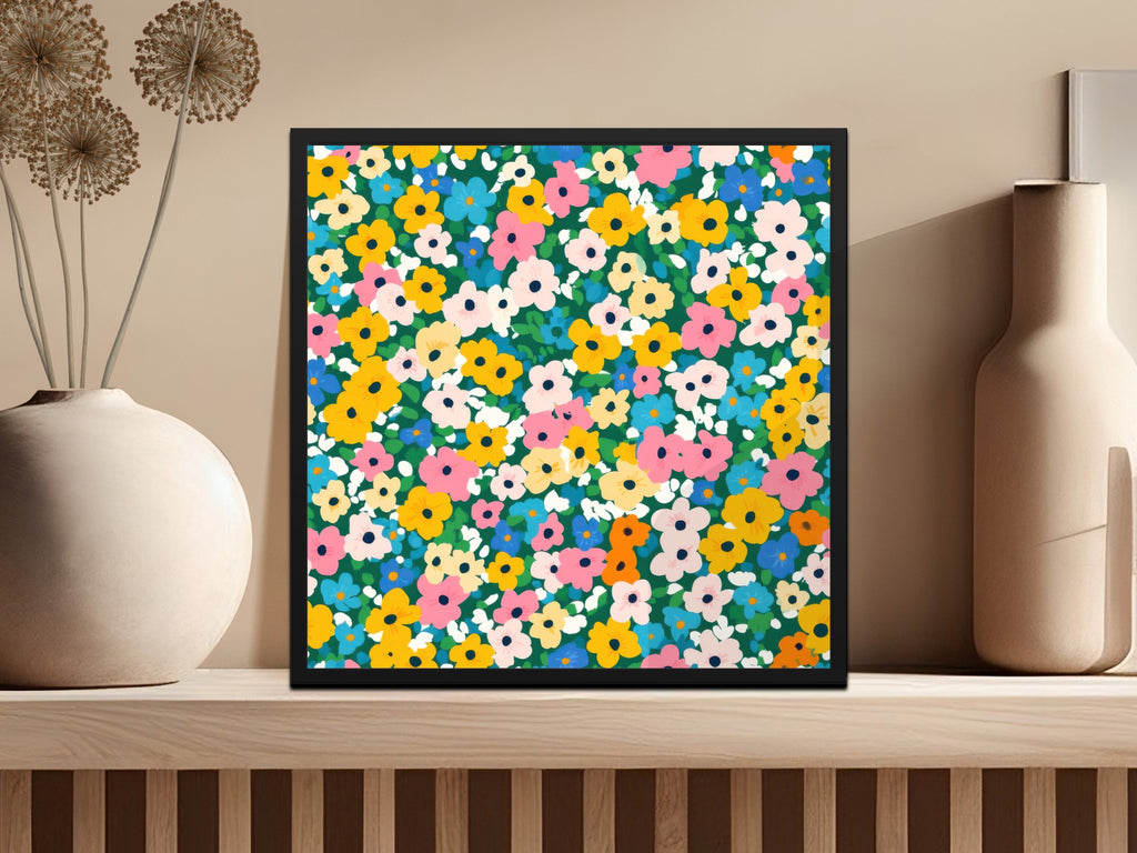Colorful Floral Decorative Wall Art for Home Decor