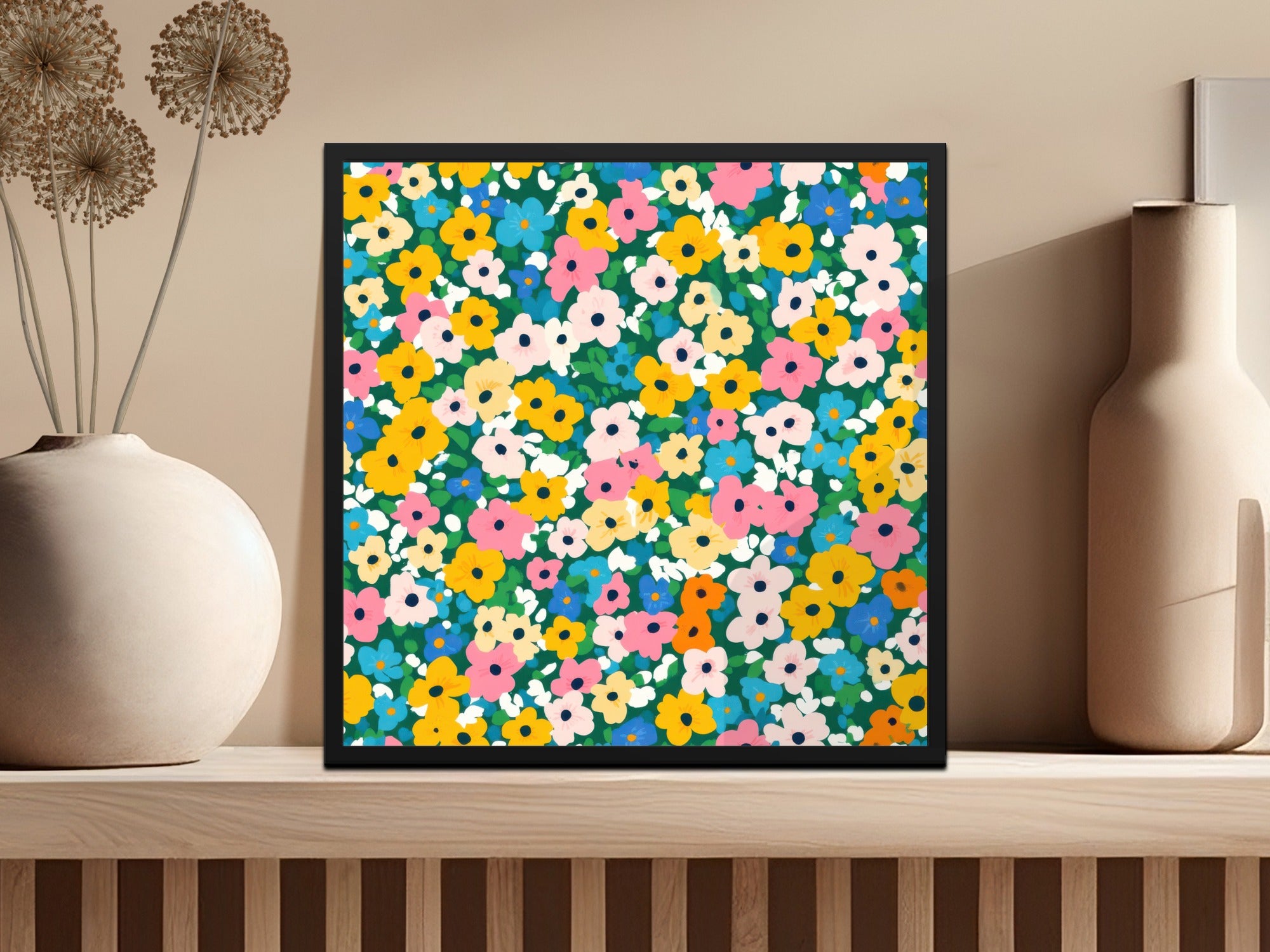 Colorful Floral Decorative Wall Art for Home Decor