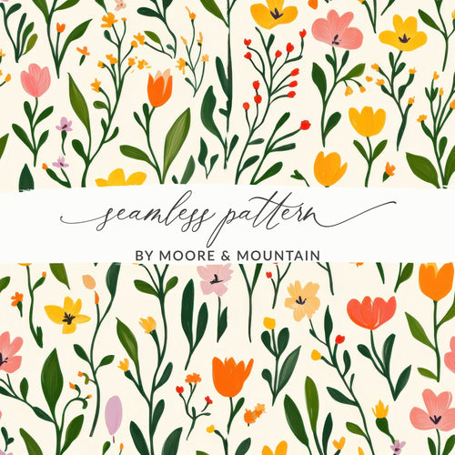 Floral Seamless Pattern by Moore Mountain Print